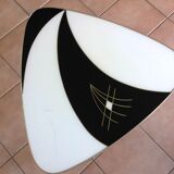 Tripod triangular coffee table / vintage 50-60s