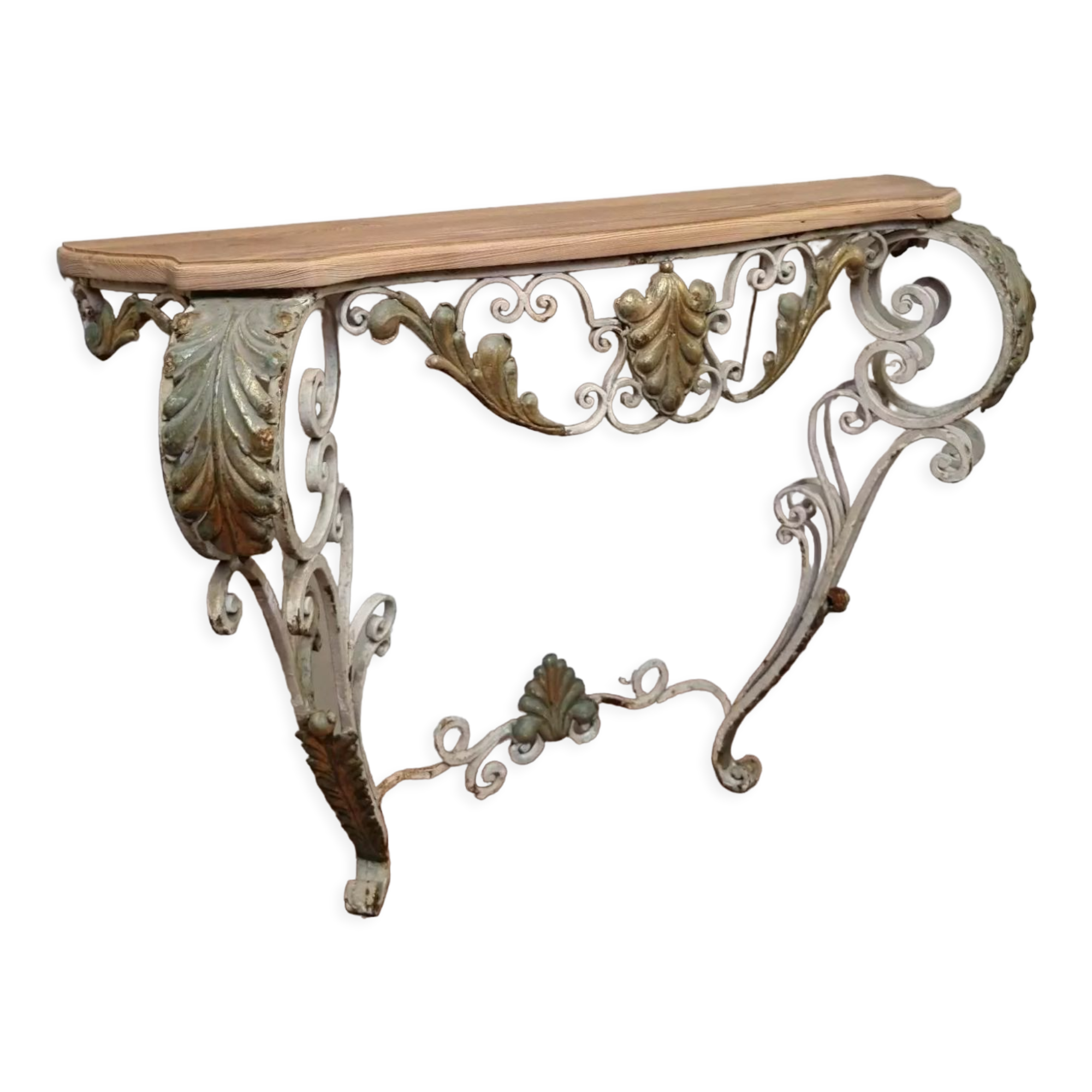 Wrought iron console