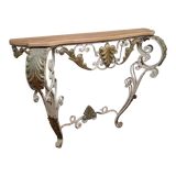 Wrought iron console