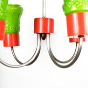 1970s postmodern pendant lamp zzm domgos zabrze, poland