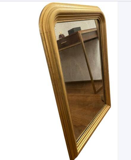 Louis-Philippe mirror in gilded wood — early 20th century, 85 cm