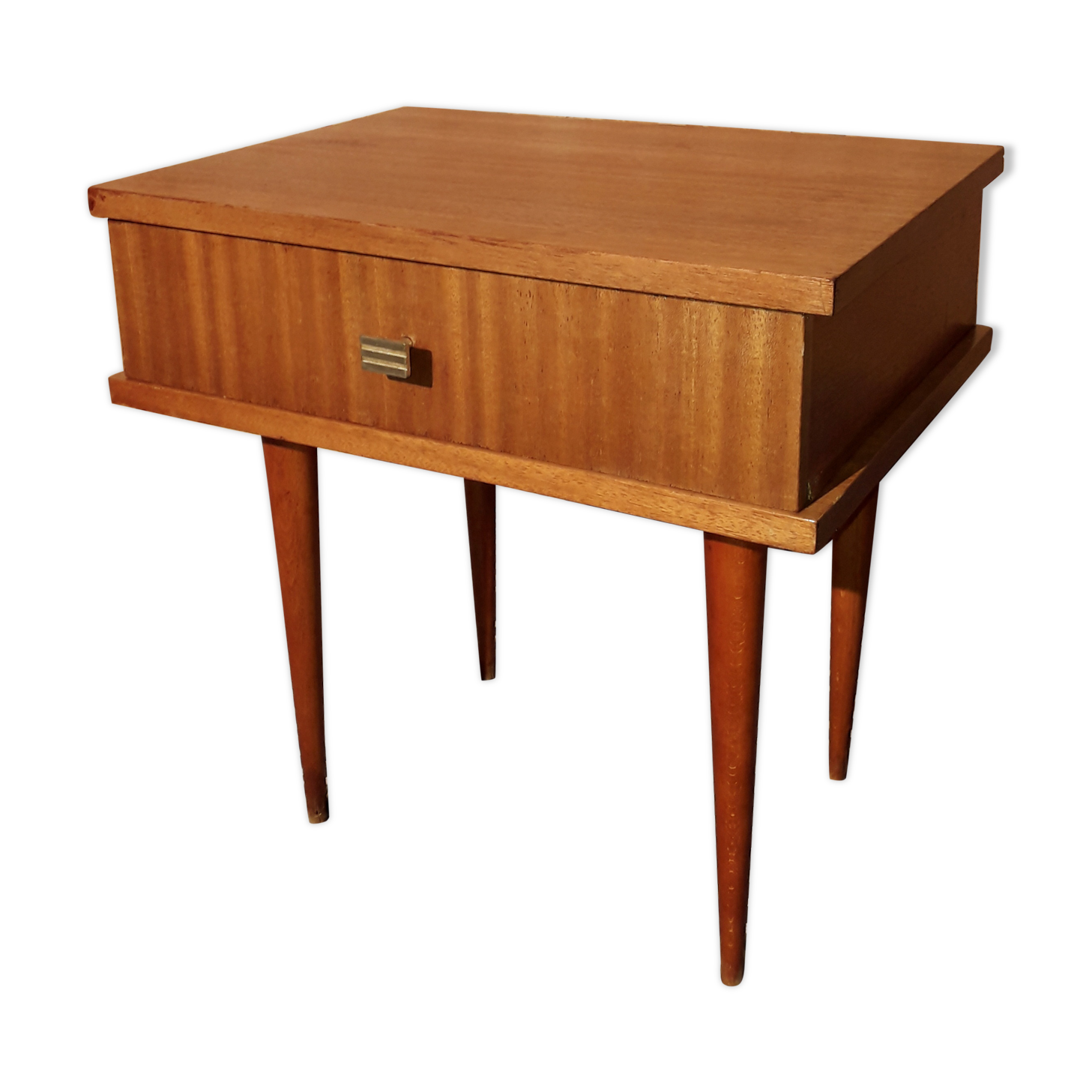 Bedside table with compass feet