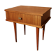 Bedside table with compass feet