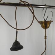 Lustre en verre de Murano et laiton avec double support