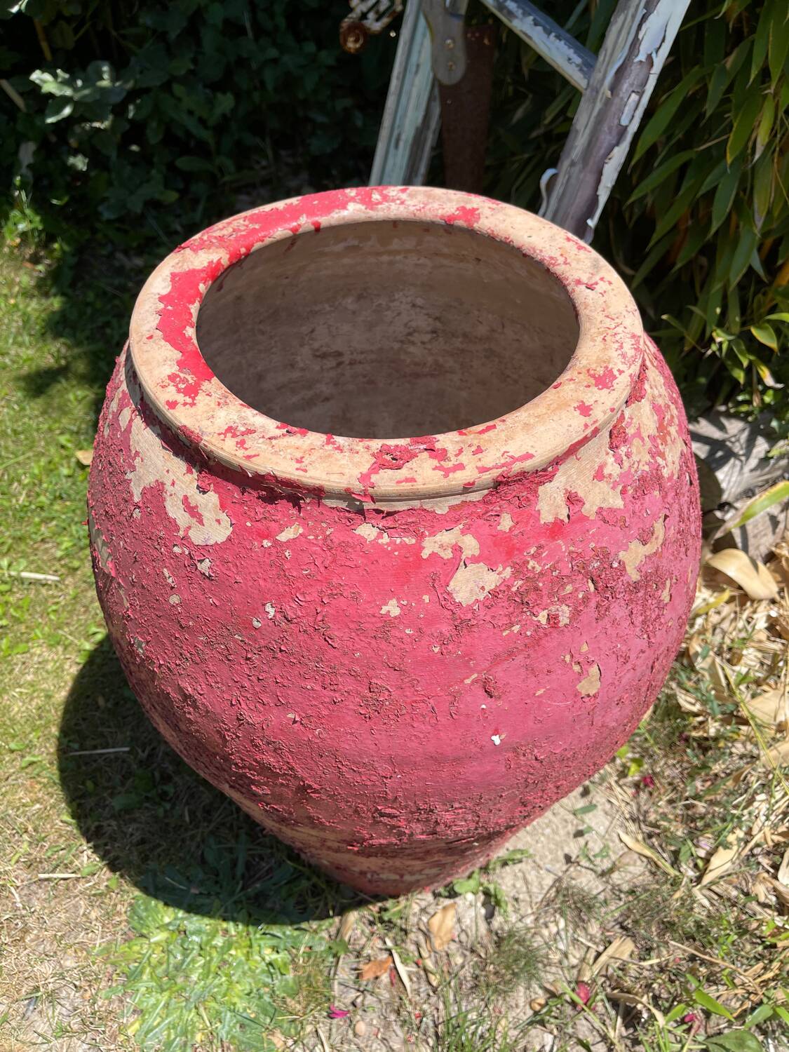 Terracotta pottery jar