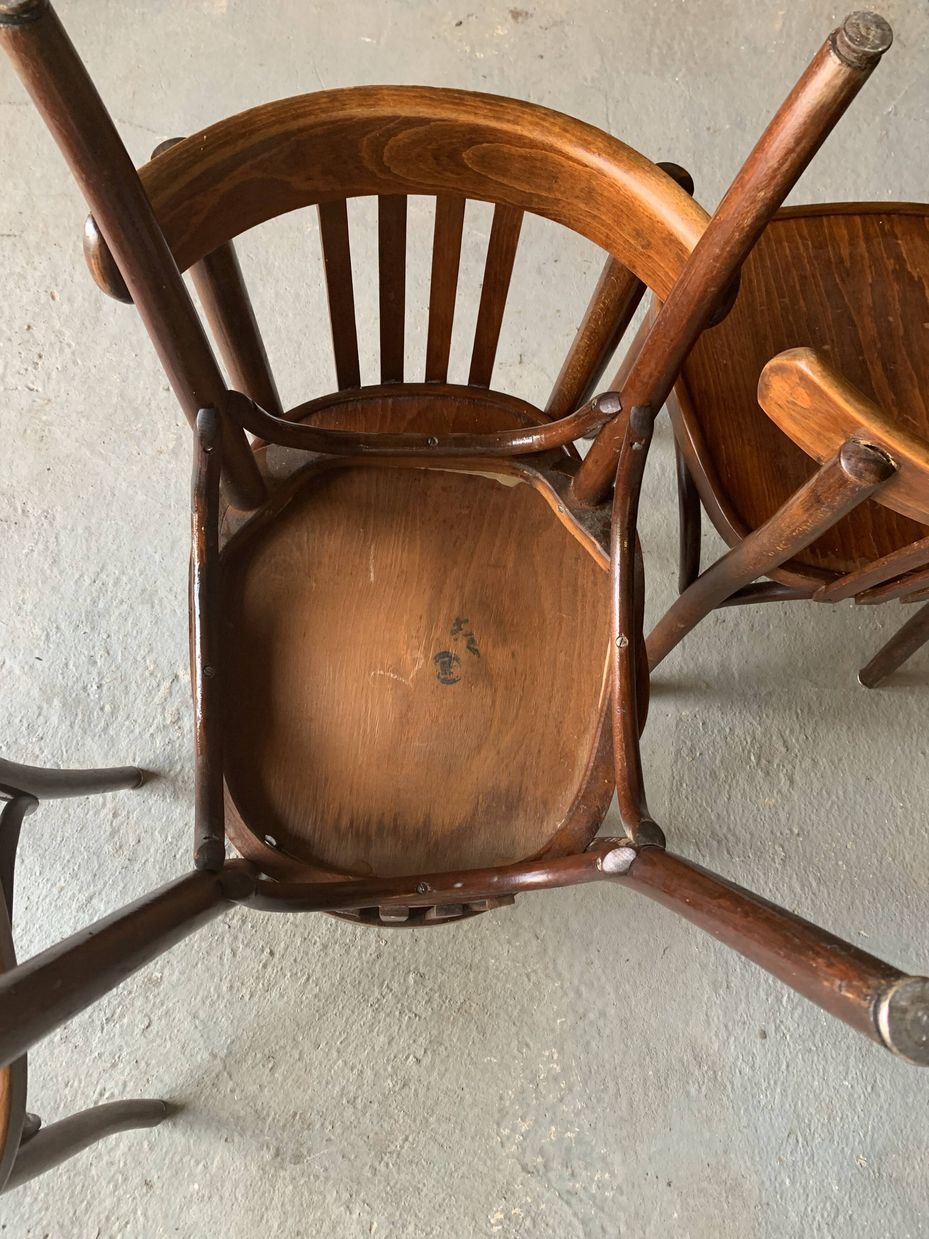4 Baumann bistro chairs