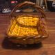 Ceramic woven basket