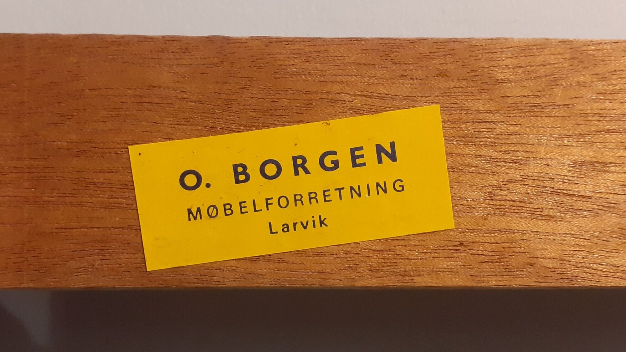 Norwegian entrance furniture in teak and black leather, 1960s