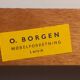 Norwegian entrance furniture in teak and black leather, 1960s