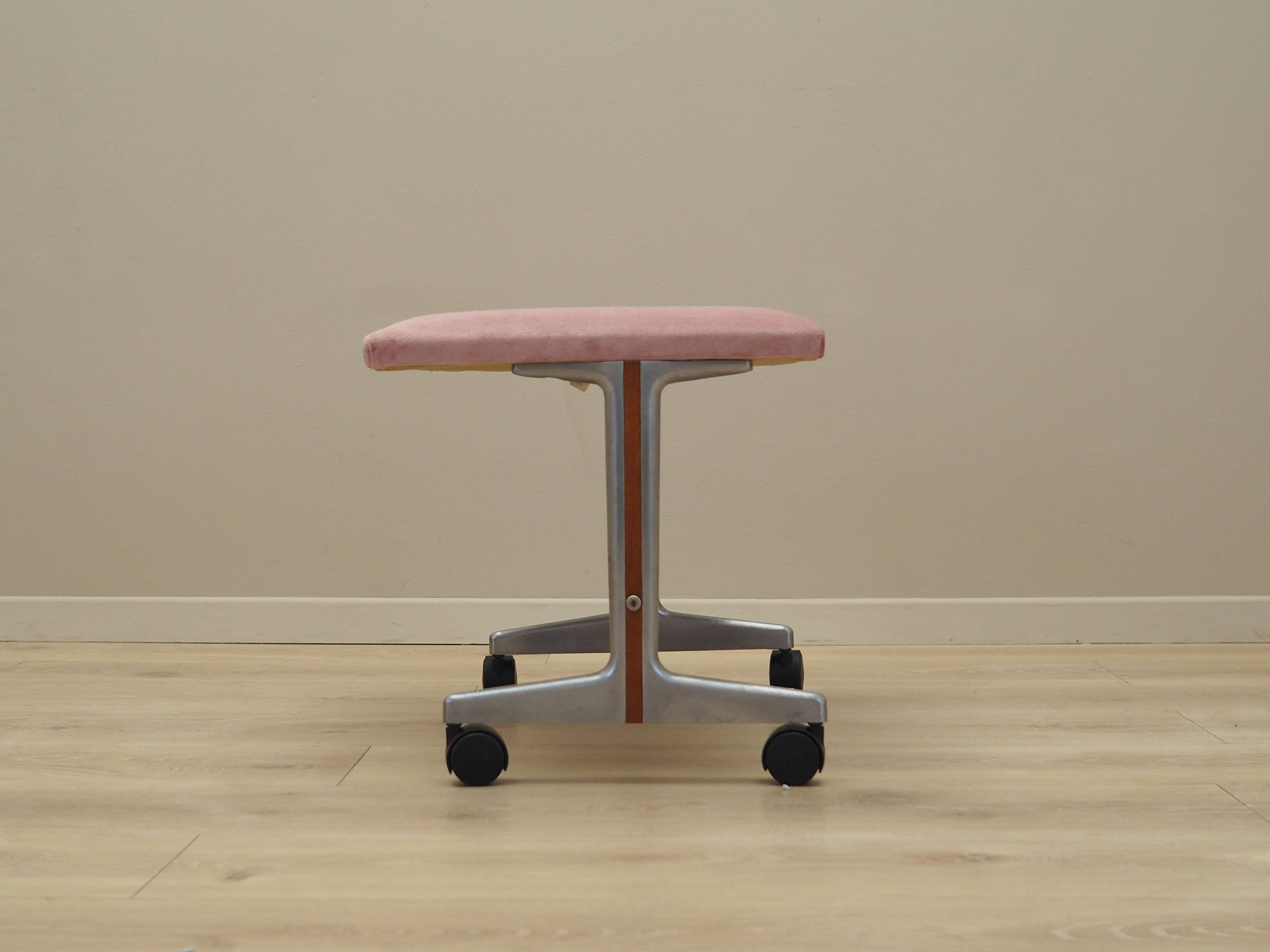 Pink footrest, Danish design, 1960s, production: Denmark