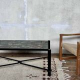 Jacques adnet and guidette carbonnel coffee table 1950