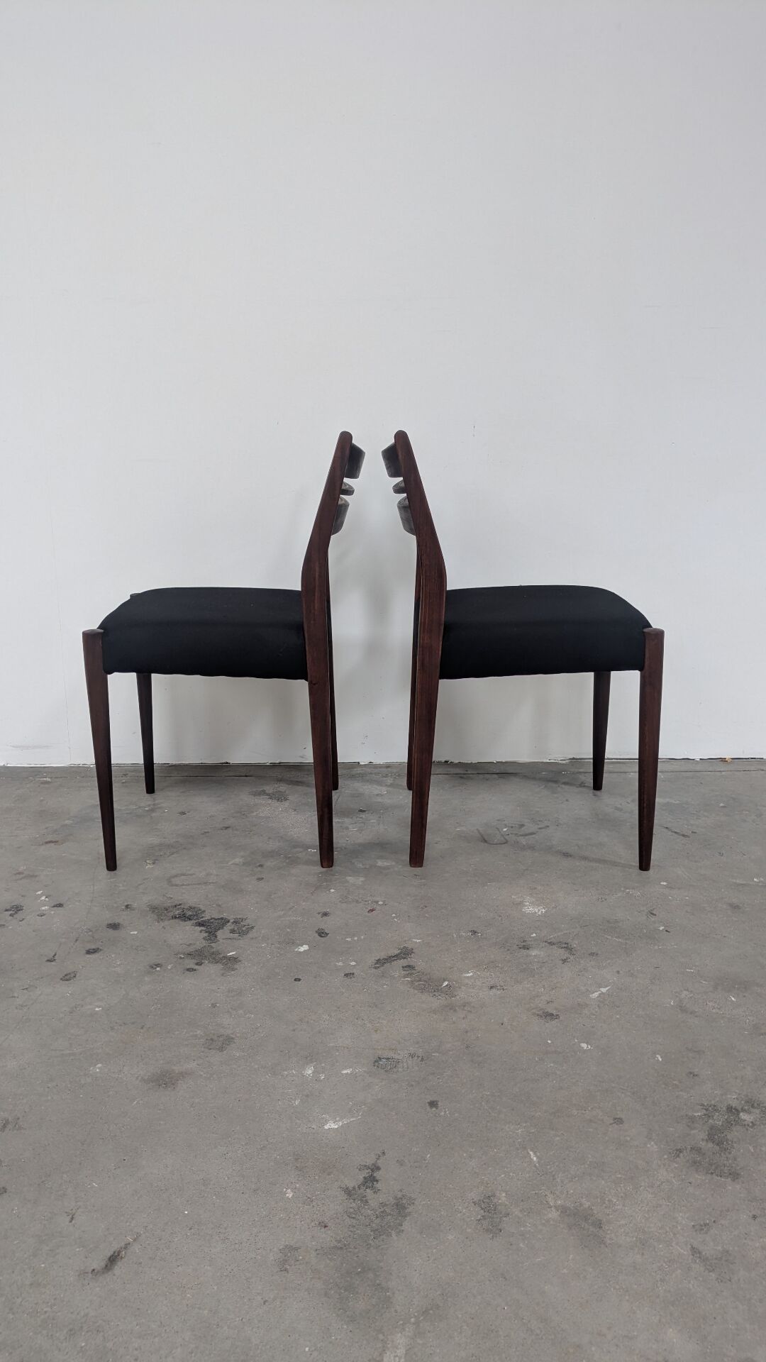 6 chaises vintage design scandinave
