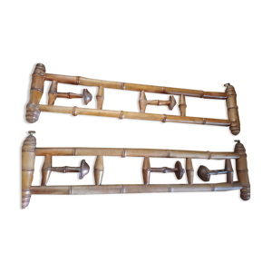 Paire de portemanteaux rétro