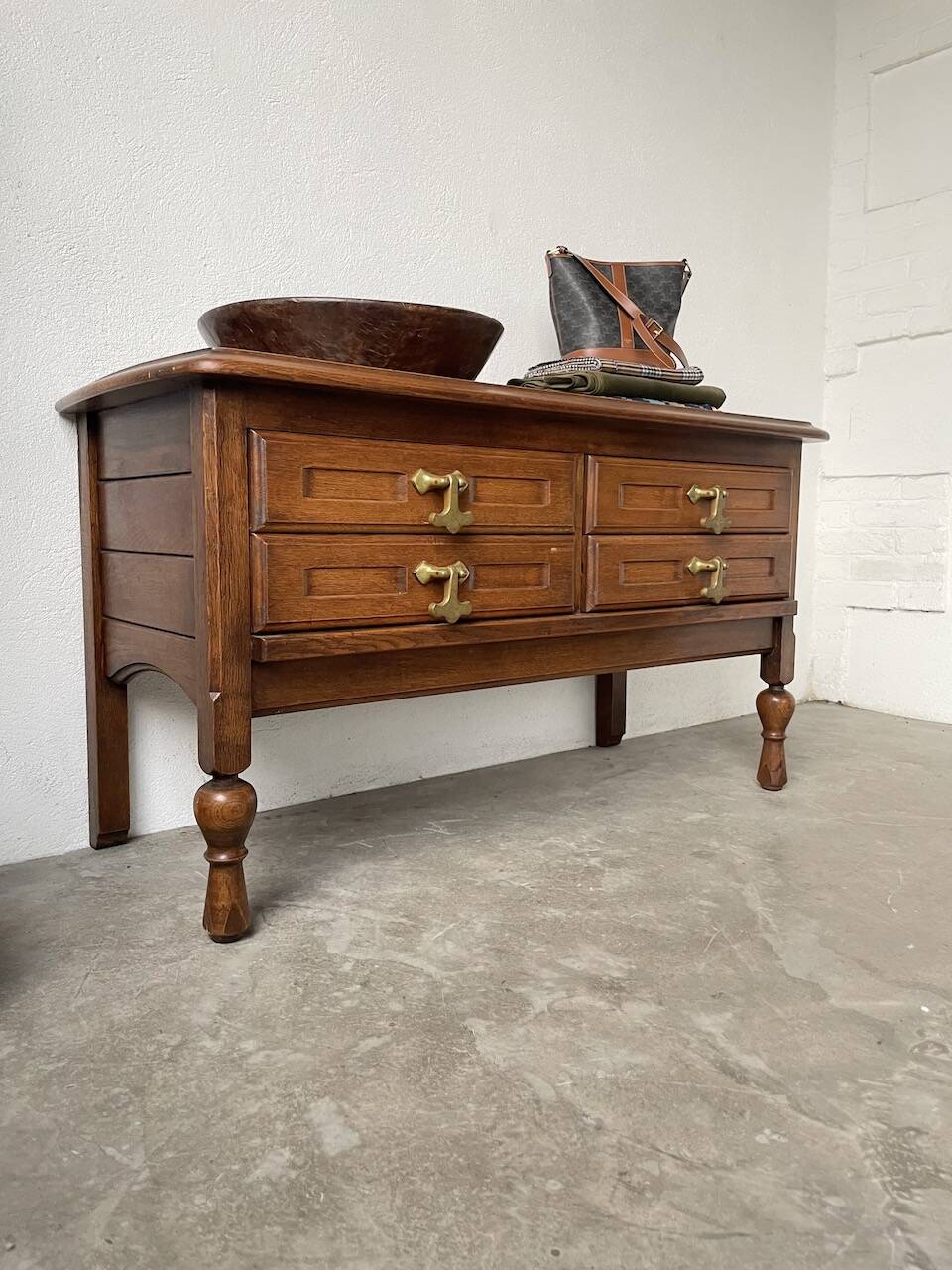 Guillerme and Chambron oak chest of drawers