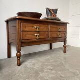 Guillerme and Chambron oak chest of drawers