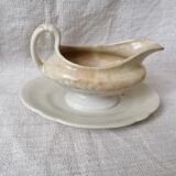 Earthenware gravy boat Petrus Regout