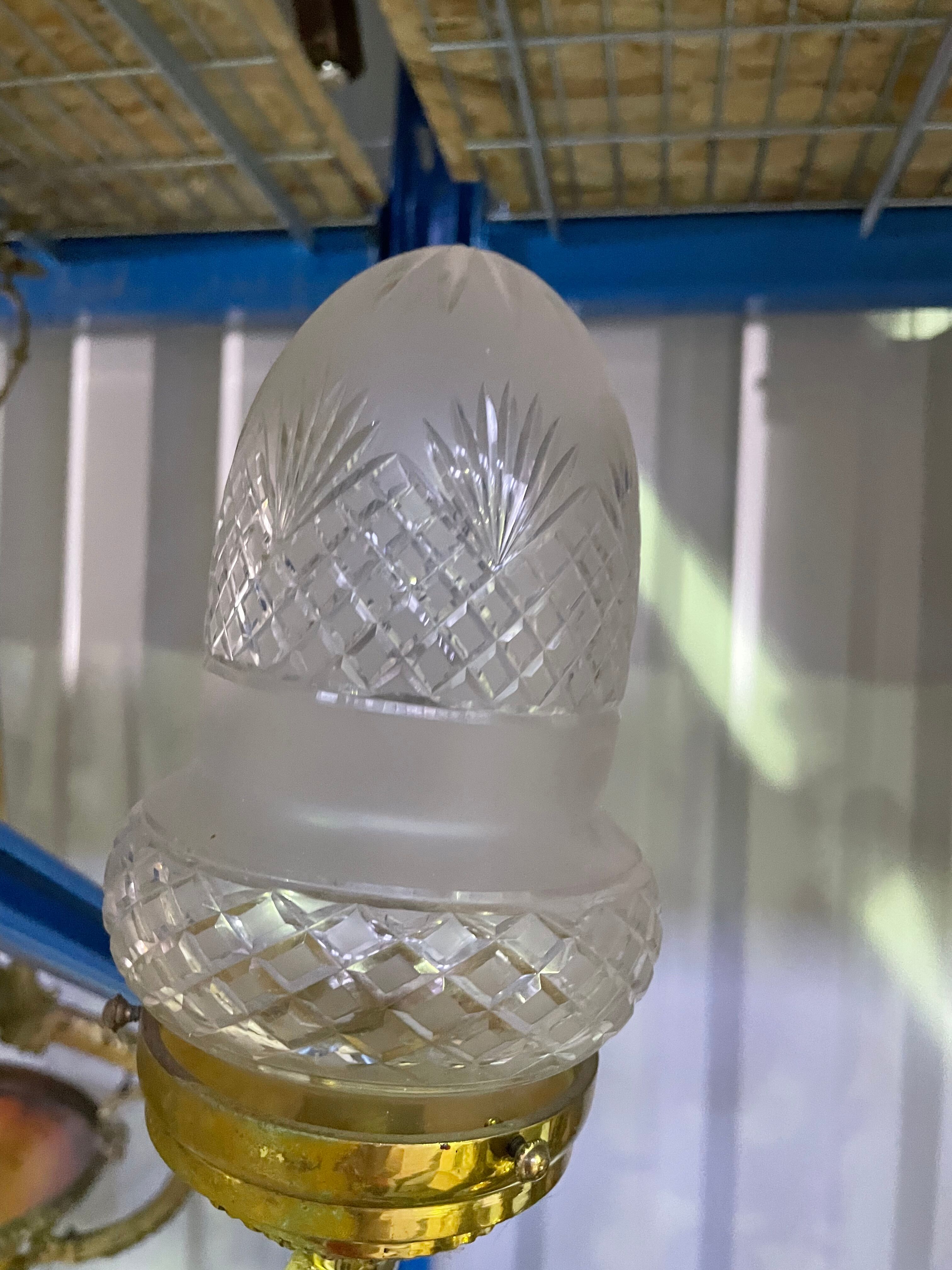 Napoleon III chandelier in gilded bronze