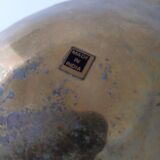 Empty pocket pineapple enamelled brass
