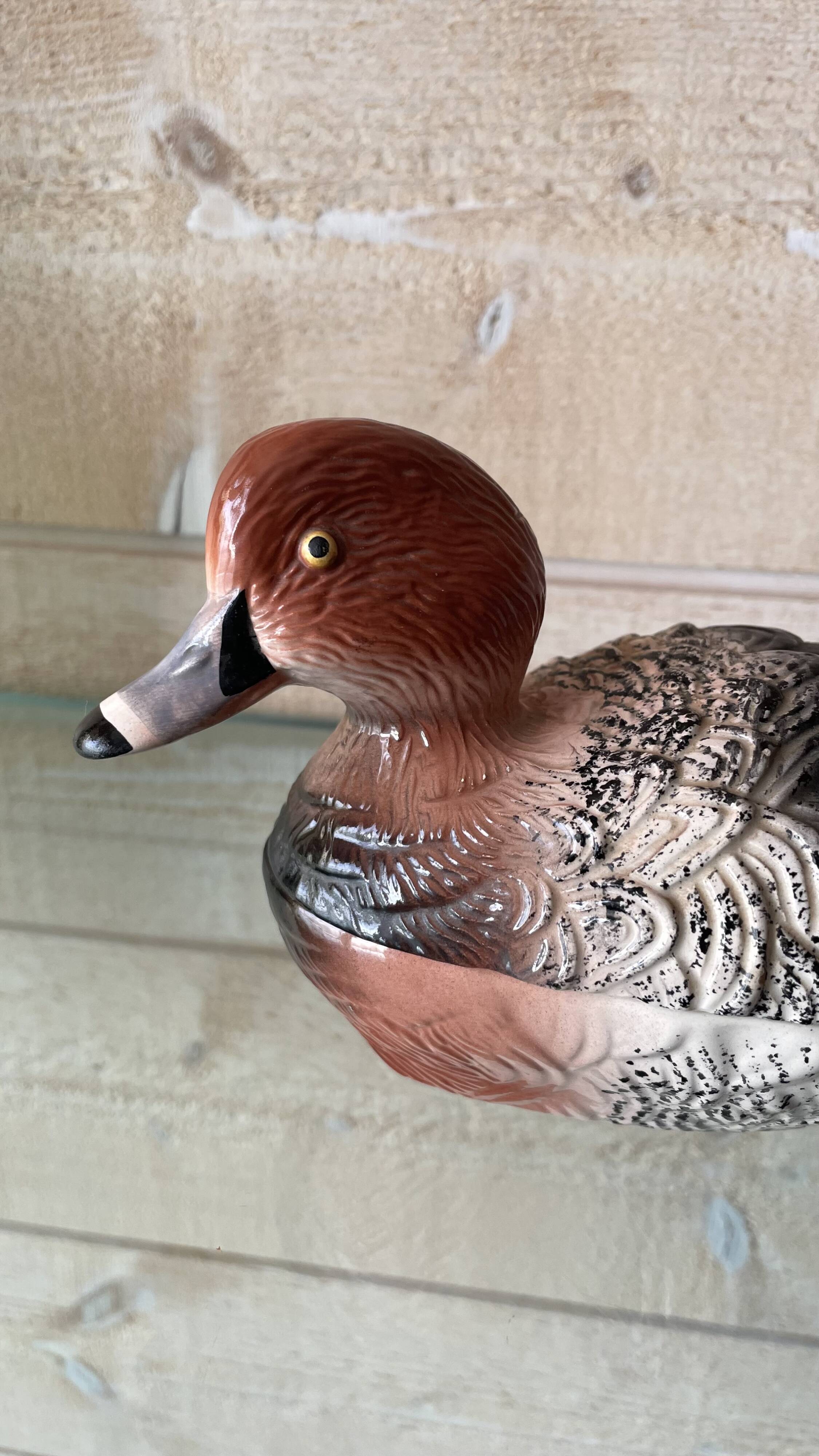 Michel Caugant duck terrine pot in ceramic.