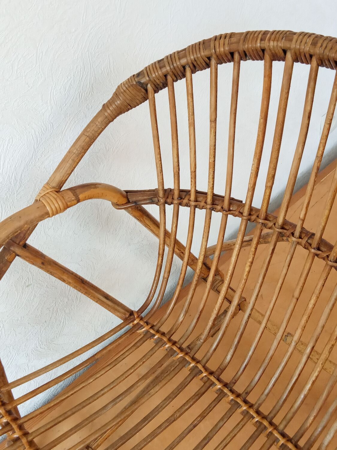 Rattan armchair