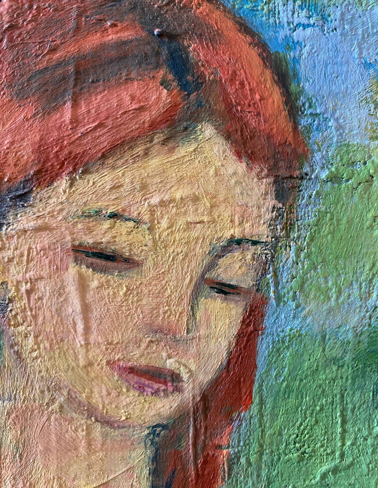 Large painting hst "baigneuses" marcelle guetta-fattal (1922-2009) fauvism