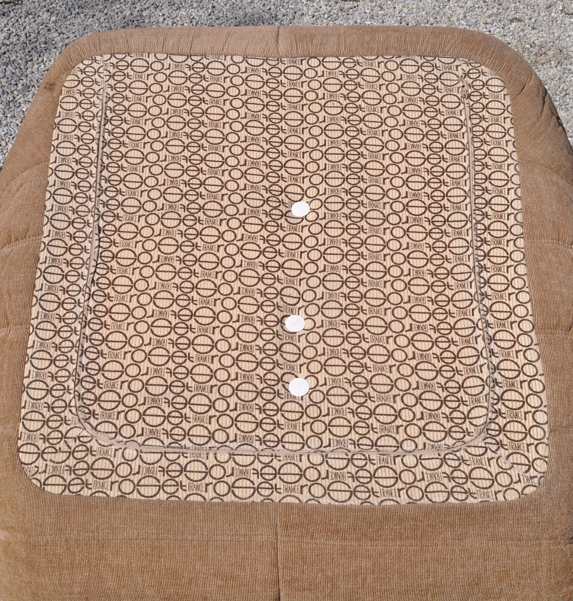 Michel Ducaroy "Togo" taupe velvet heater for Roset 70's Line