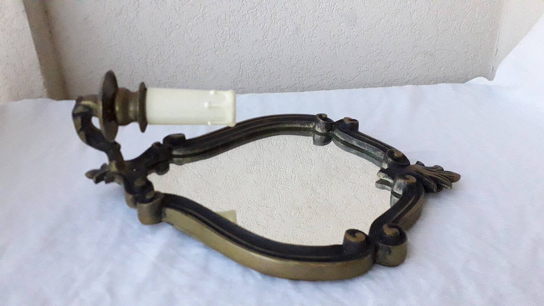 Pair of mirror wall lights