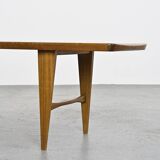Table basse scandinave en teck massif, circa 1960