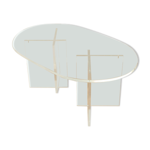 Table basse en verre - acrylique