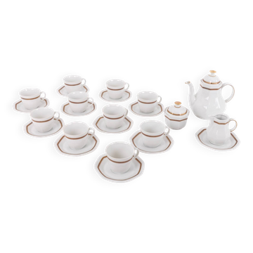 Vintage porcelain coffee/tea set from Schirnding Bavaria, 1970’s