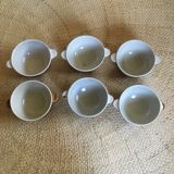 Series of 6 sandstone bowls