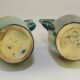 Ceramic alphonse cytere (1861-1941) pair of metallise sandstone vases