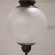 Brass and Glass Pendant Lamps, 1960s, Set of 3