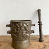 Mortar, cast iron pestle