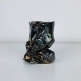 Vase abstrait céramique signé Montalto 1993