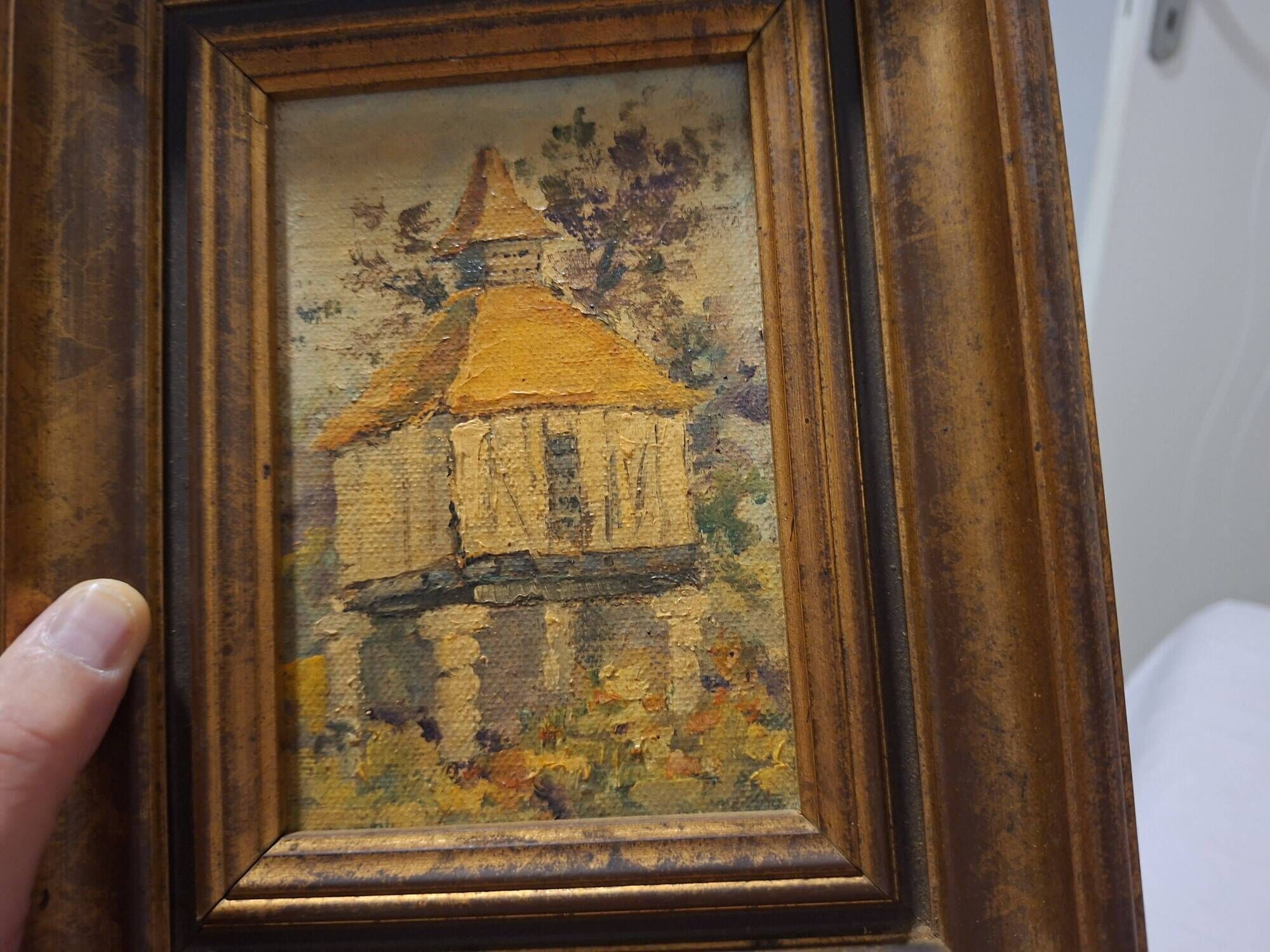 Old painting oil on canvas "Pigeon House" — Dutilleul Gallery (Albi)