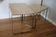 2 nesting tables chrome steel travertine