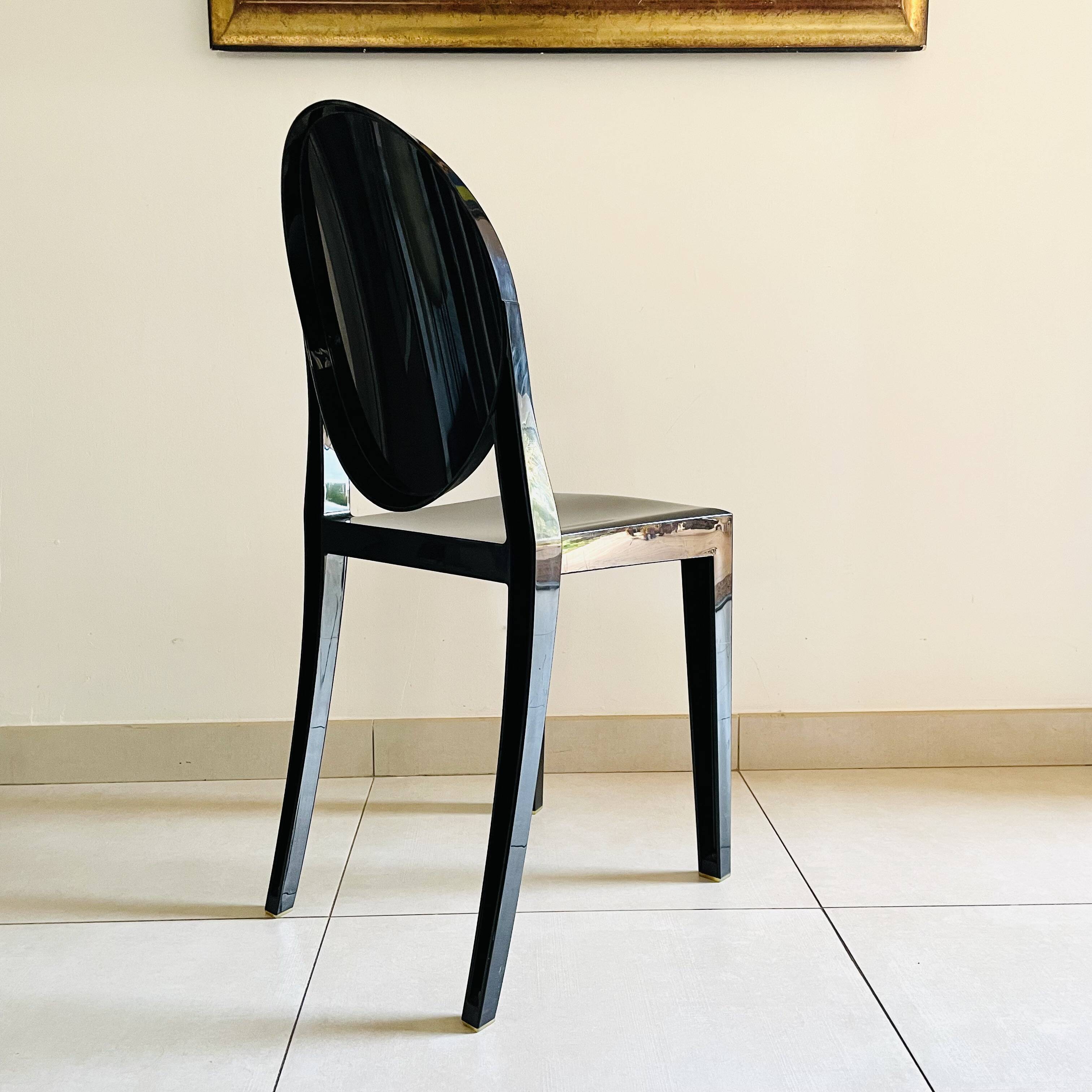 Victoria Ghost Chair by Philippe Starck by Kartell - Black - Iconiq Design