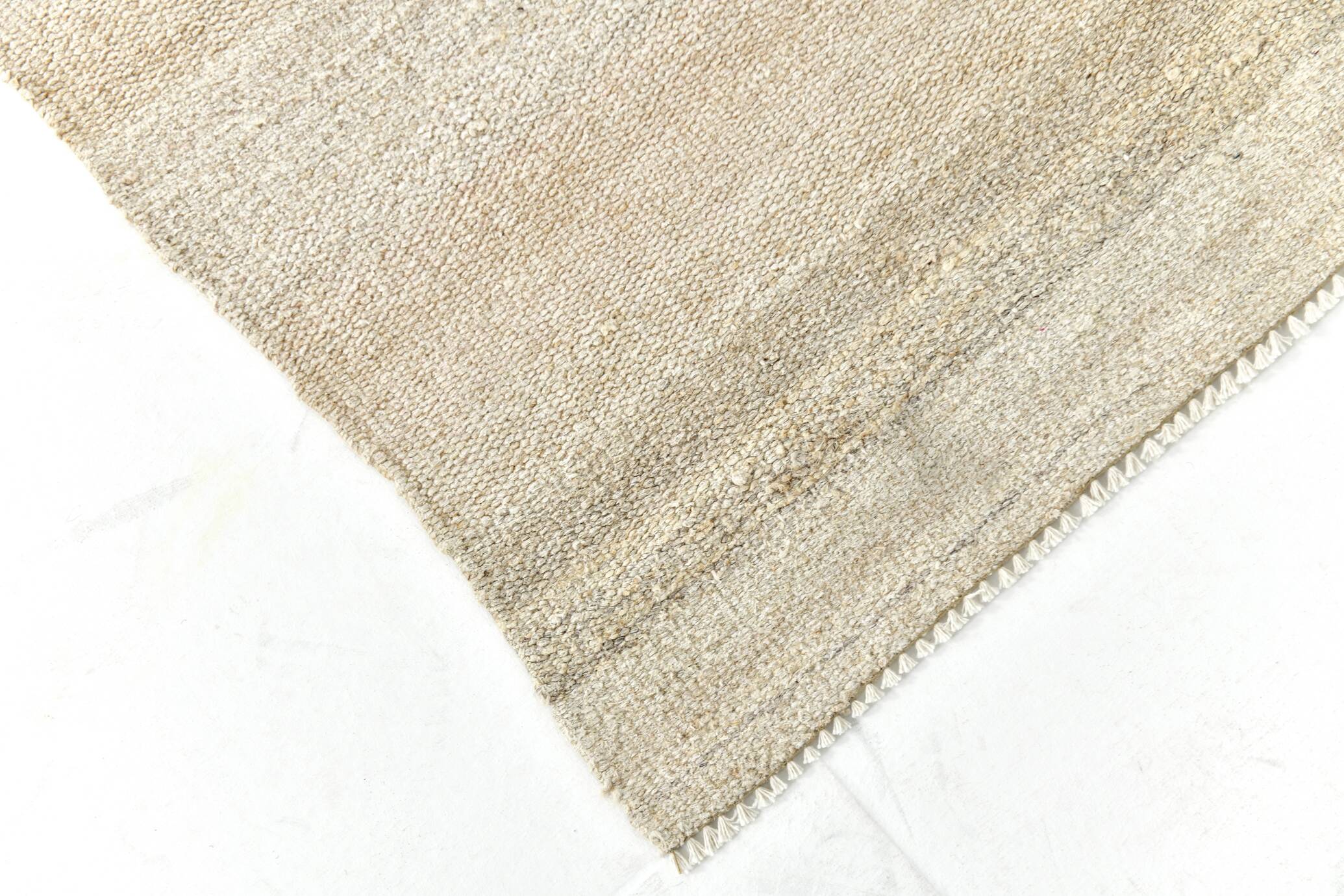5x8 Beige & Cream Striped Kilim Rug, 160x234Cm