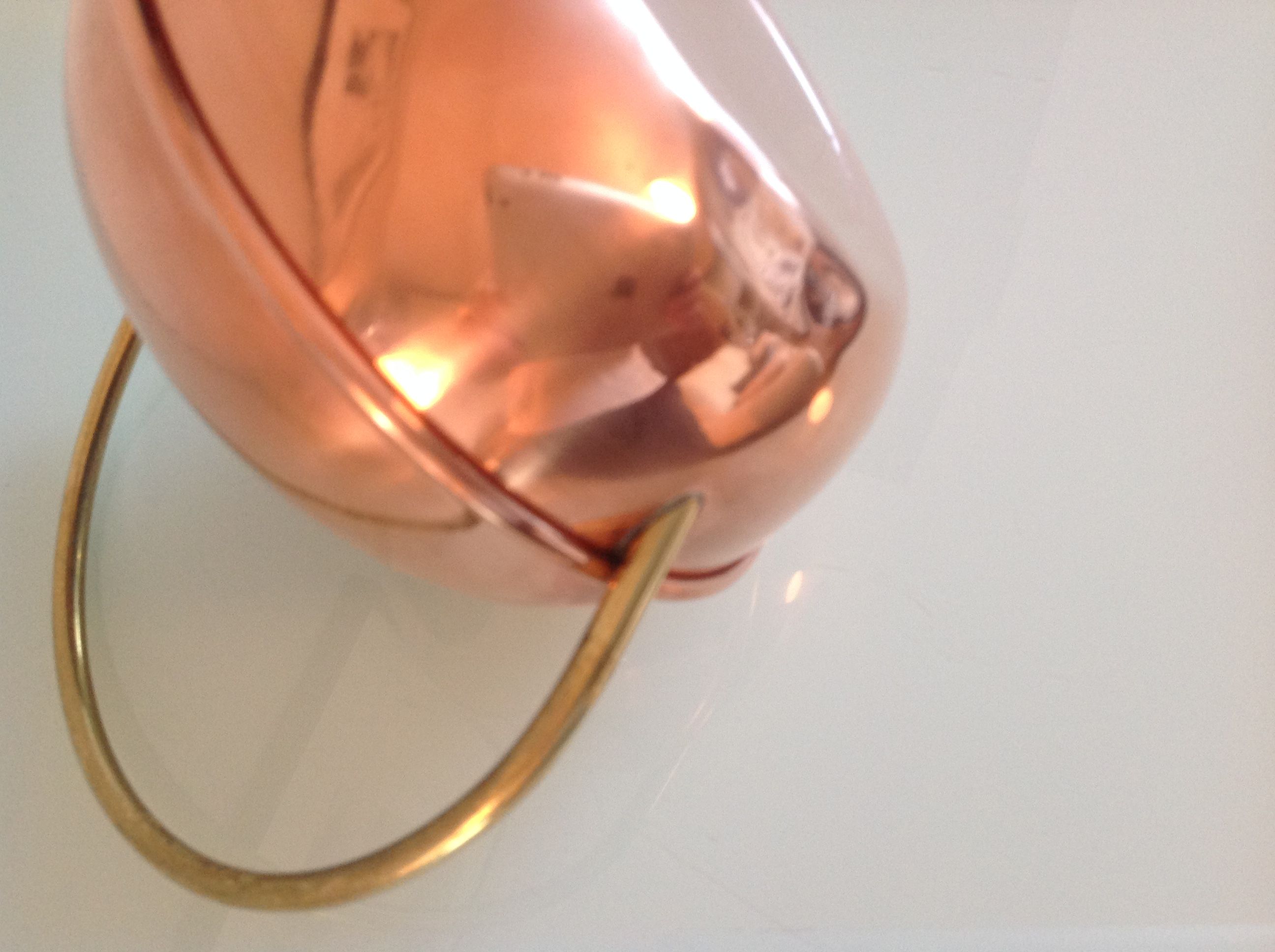 Watering can ball in red copper / vintage 60s-70s