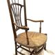 19th century Provencal nurse's chair wide seat