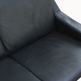1960s leather 4-seater sofa