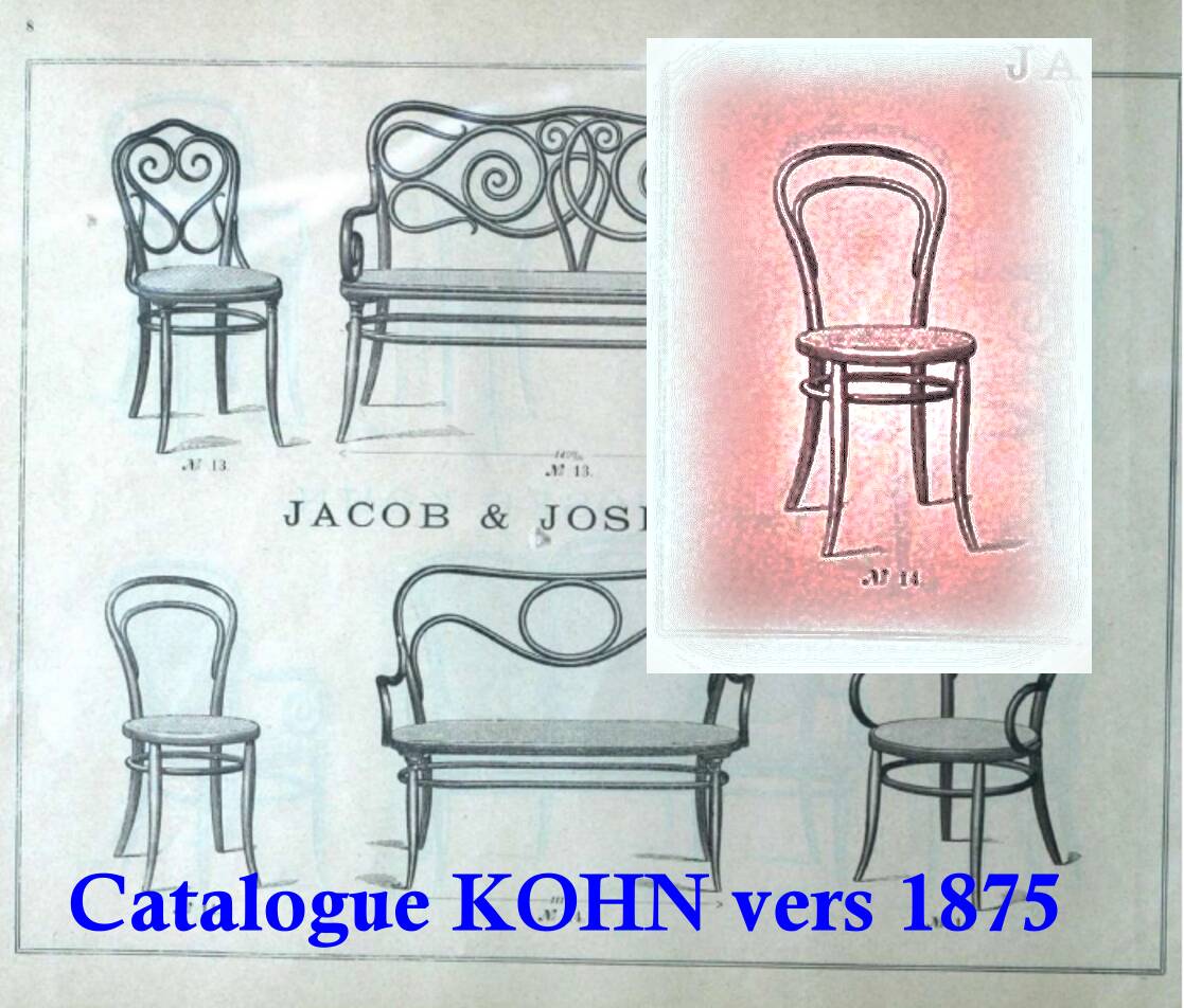 Chair no. 14 by kohn, empire black, circa 1875 - bentwood-