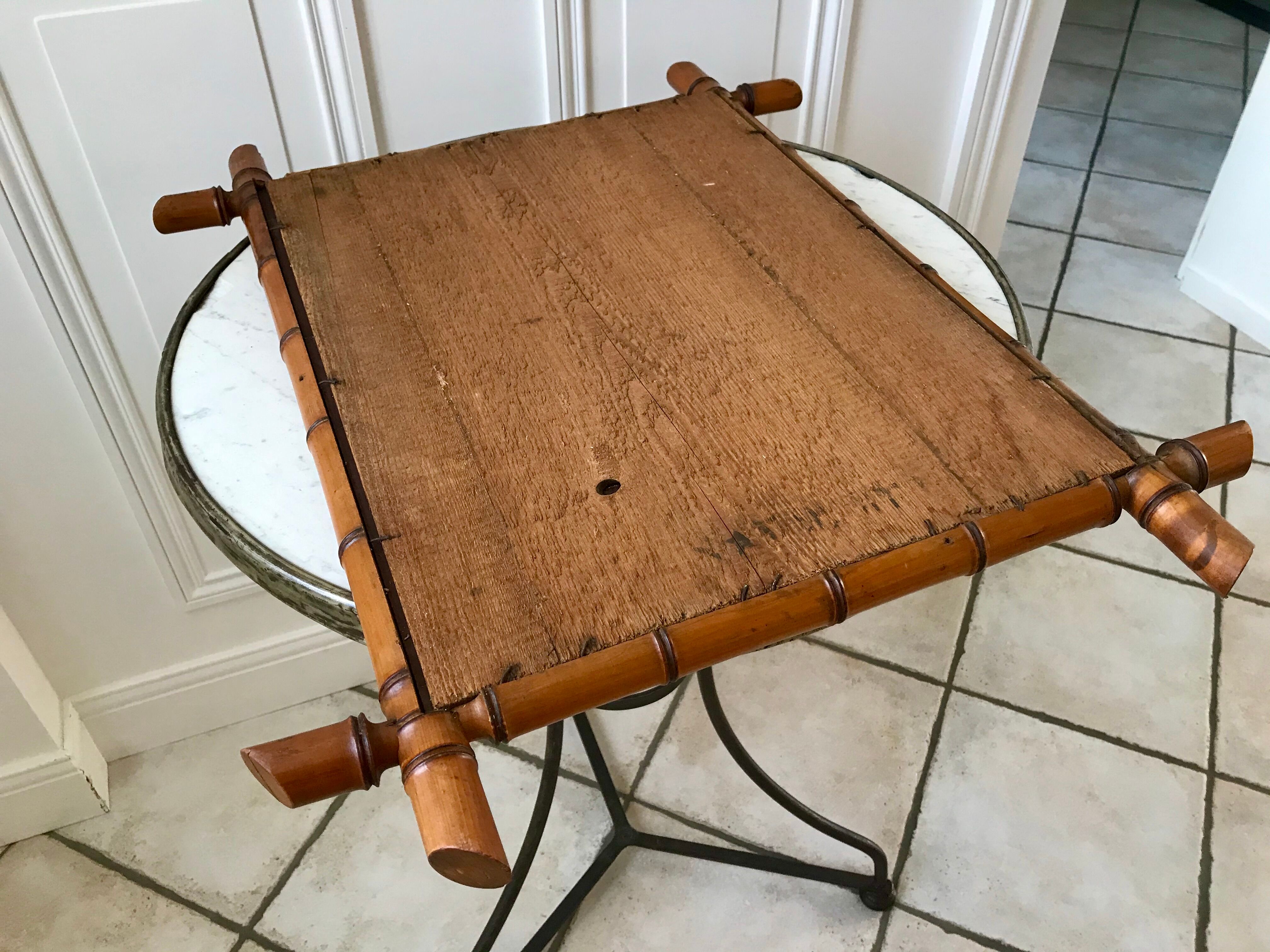 barber mirror style bamboo XXth