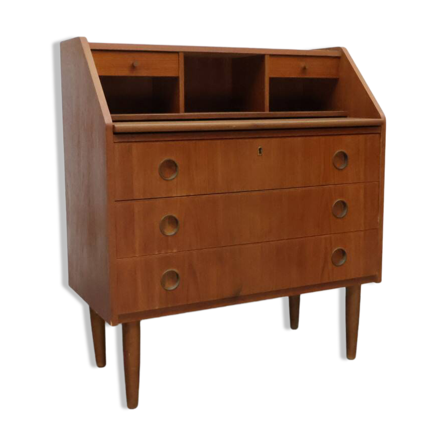 Secrétaire danois en teck vintage