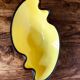Elchinger yellow and black ceramic bowl. 1950s