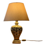 Lampe vintage en laiton massif ajouré