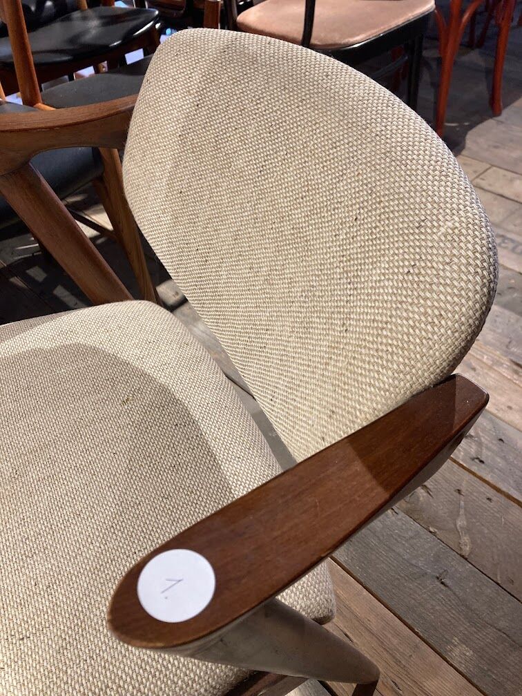 Model 42 teak dining chairs by Kai Kristiansen for Schou Andersen