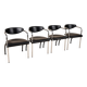 Set of 4 postmodern dining chairs by Arnold Merckx for Arco, 1980s