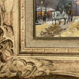 Gouache painting “Boulevard Haussmannien” Paris by Fred Bertrand (1915) + C